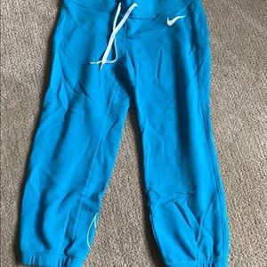 Teal Nike Capri Sweatpants